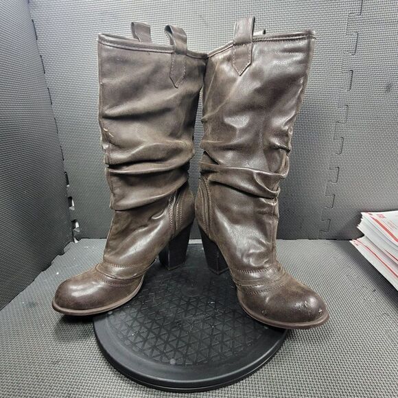 Womens Sz 10 Brown Rocket Dog Shelly Heeled Boots - Picture 5 of 10